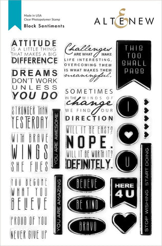 Block Sentiments Stamp Set