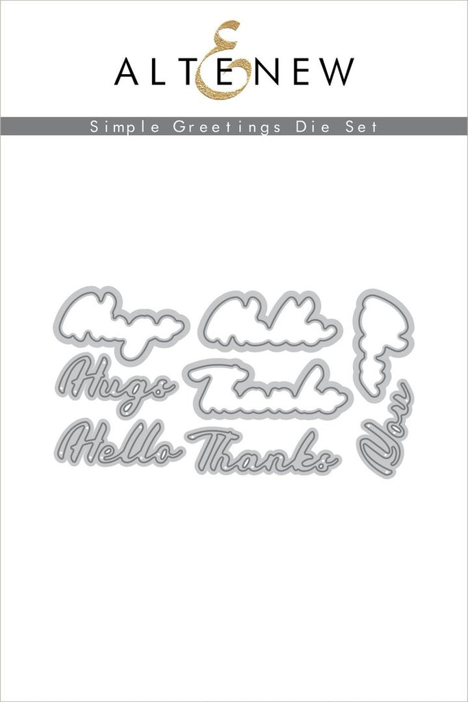 Simple Greetings Die Set
