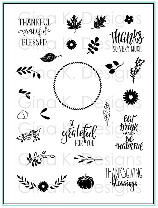 Autumn Wreath Builder Stamp Set