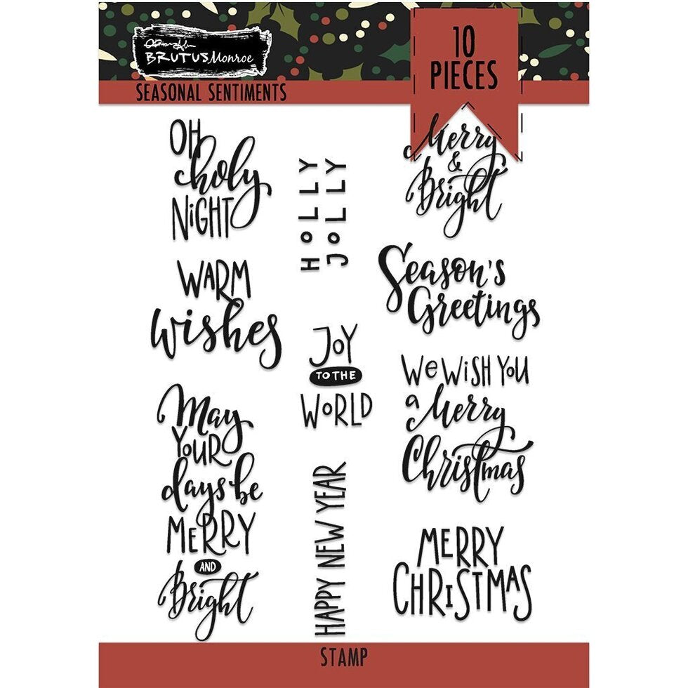 Seasonal Sentiments 6x6 Stamp Set