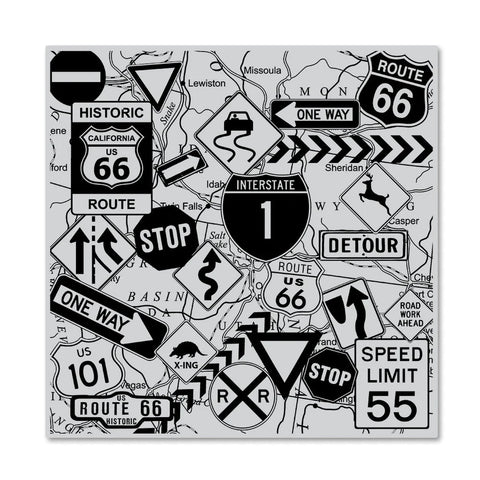 Road Signs Bold Prints