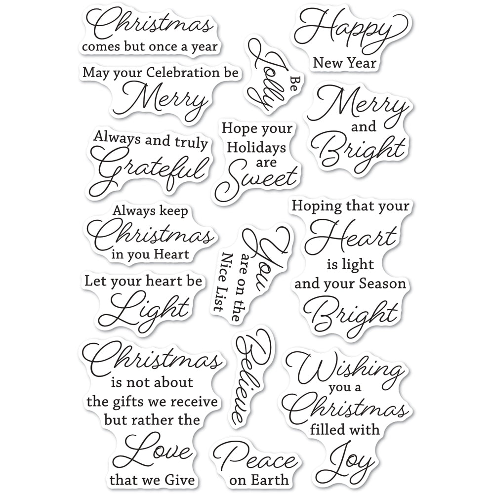 Sweet Christmas clear stamp set