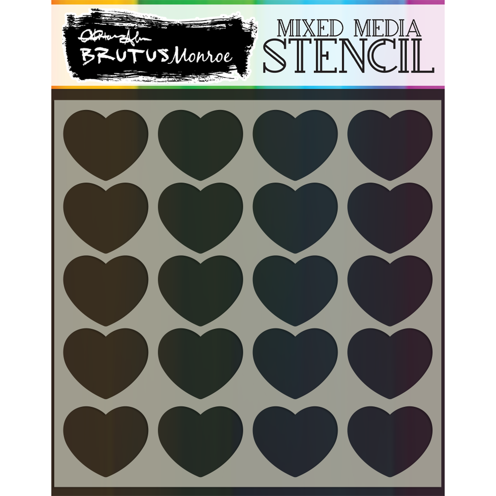 Chunky Stencil | Hearts