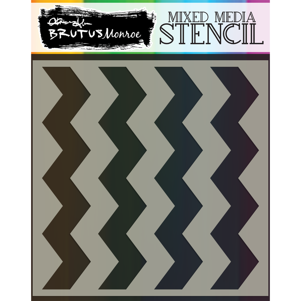 Chunky Stencil | Zig Zags