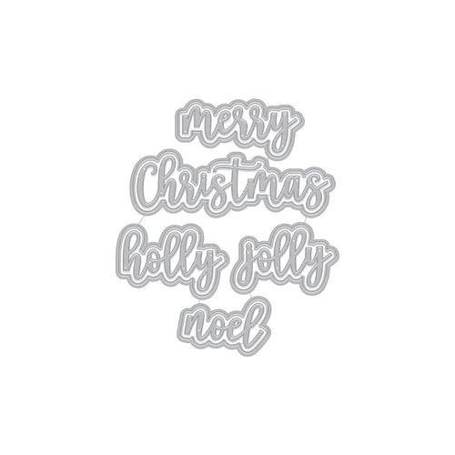 Christmas Words Fancy Die (D)