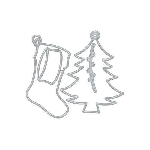 Tree & Stocking Tag Fancy Die (D)