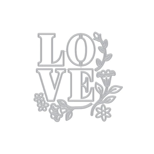 Love and Florals Fancy Dies (D)