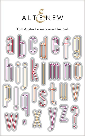 Tall Alpha Lowercase Die Set