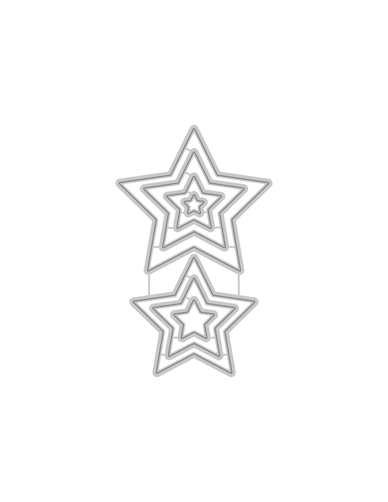 Halftone Stars Nesting Die Set