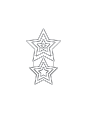 Halftone Stars Nesting Die Set
