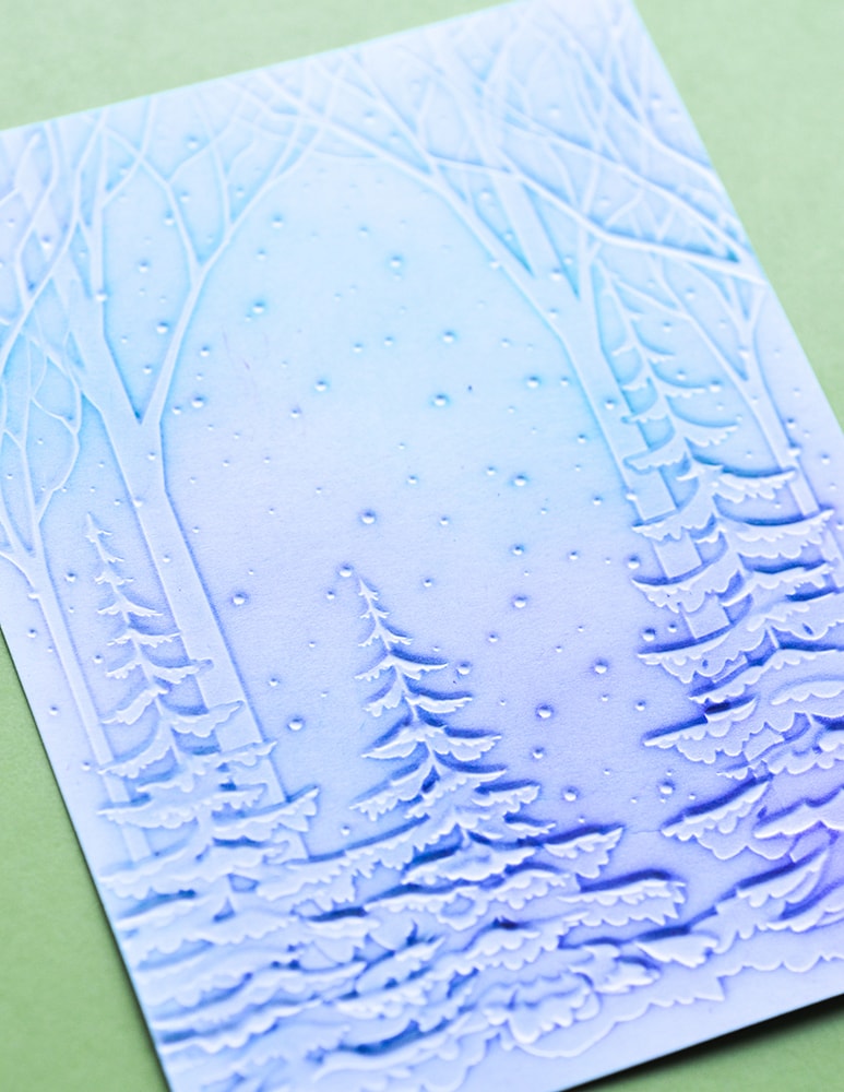 Snowy Forest 3D Embossing Folder