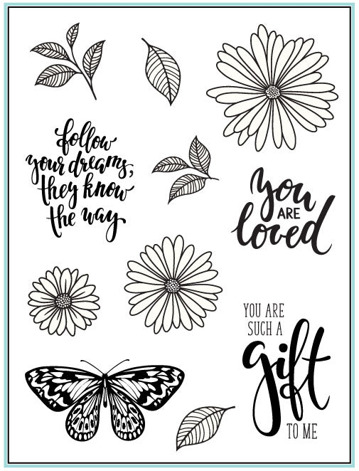 Elegant Aster Stamp Set Stamp Set