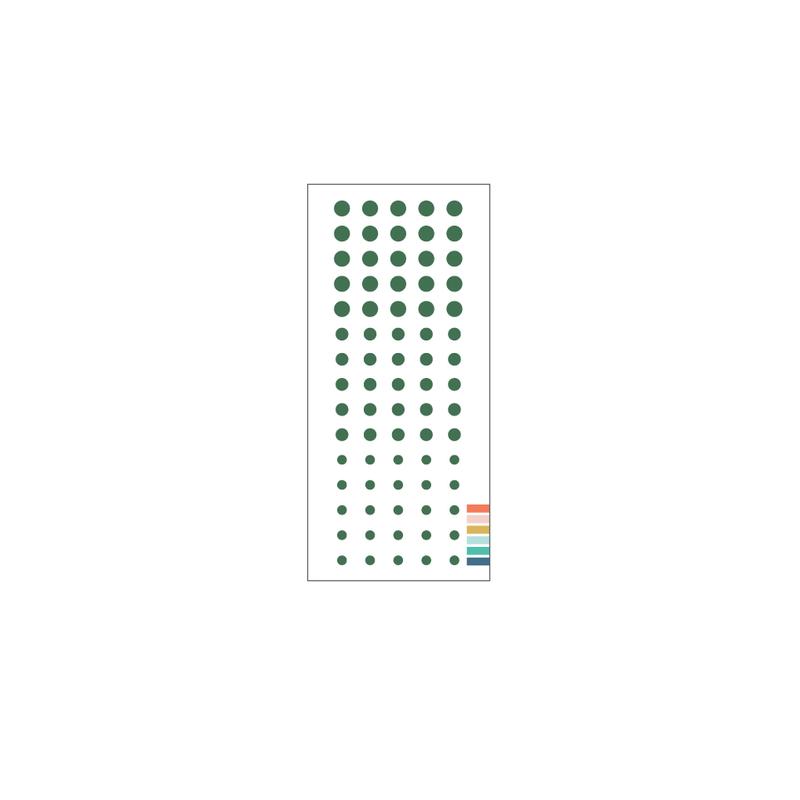 ENAMEL DOTS - Evergreen