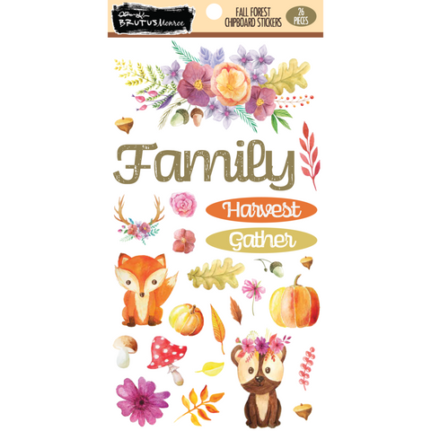 Fall Forest 6x12 Chipboard Stickers*