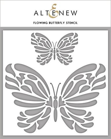 Flowing Butterfly Stencil - RETIRING