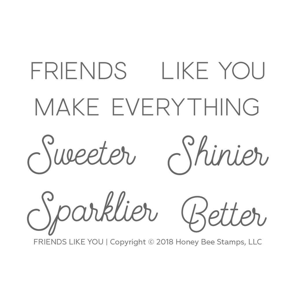 Friends Like You Stamp Set