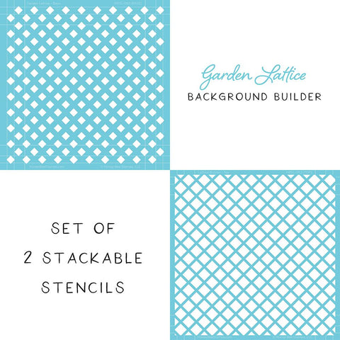 Garden Lattice Stencils Set of 2