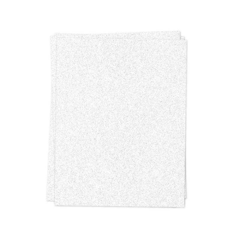 White Glitter Paper 8.5x11 (6 per pack)