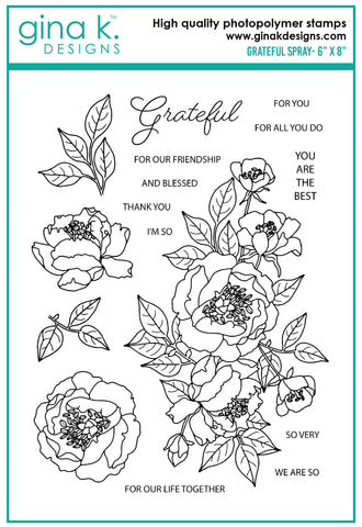 Grateful Spray Stamp Set