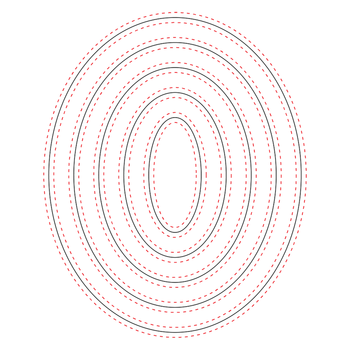 Double Stitched Ovals Honey Cuts