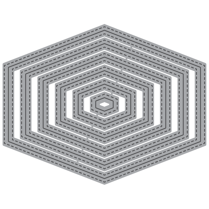 Double Stitched Polygons Honey Cuts