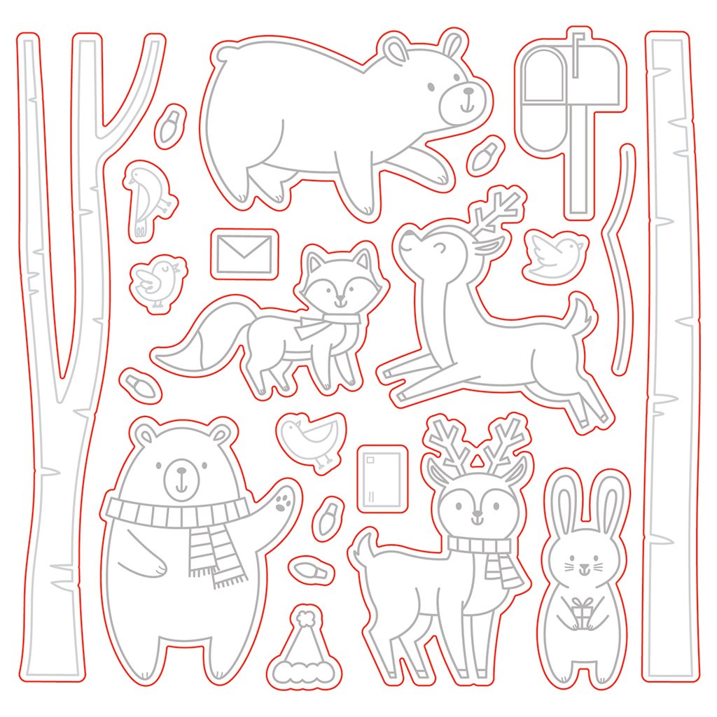 Woodland Animals Honey Cuts