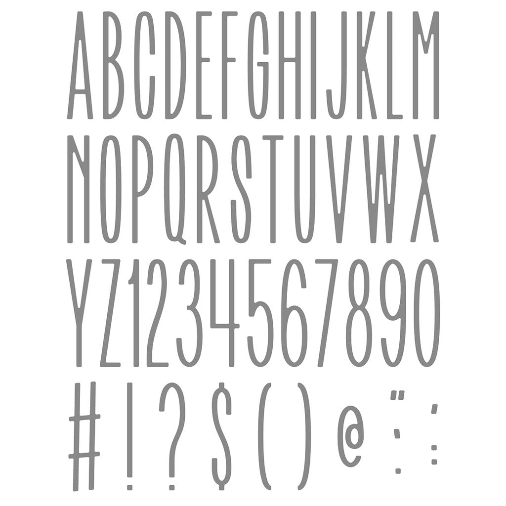 Bee Narrow Uppercase Alpha Honey Cuts