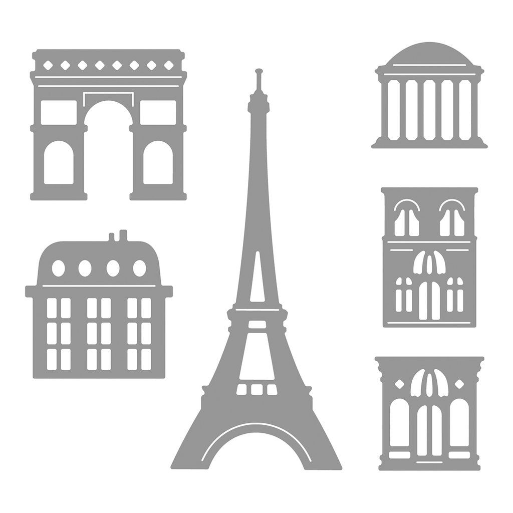 Paris Skyline Scene Builder Honey Cuts