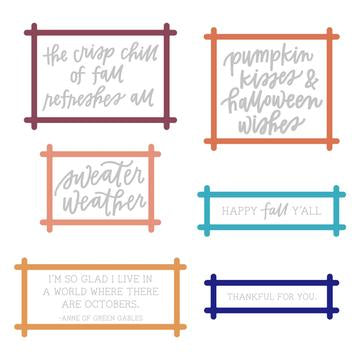 Sentiments Frames | Honey Cuts