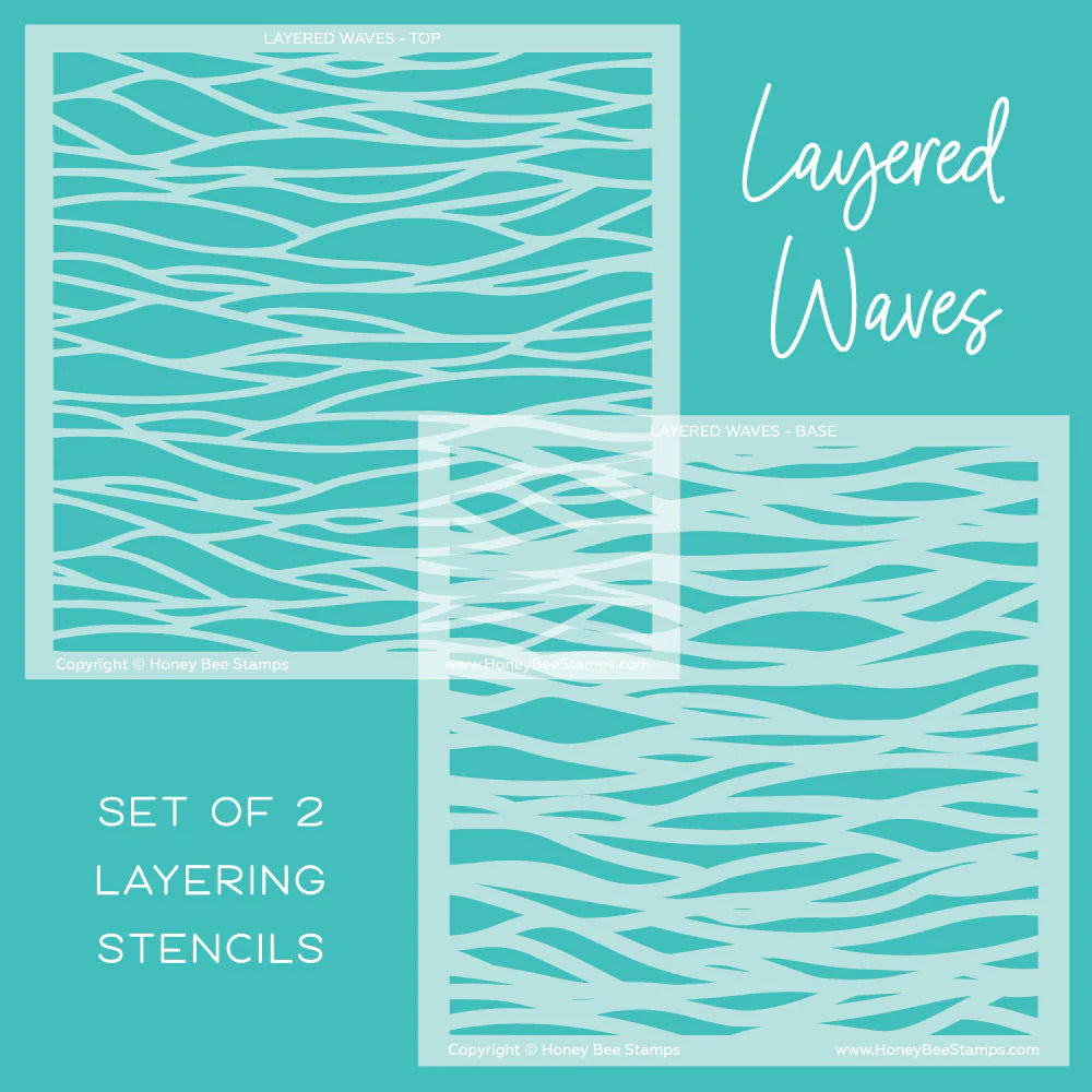 Layered Waves |Layering Stencils (Set of 2)