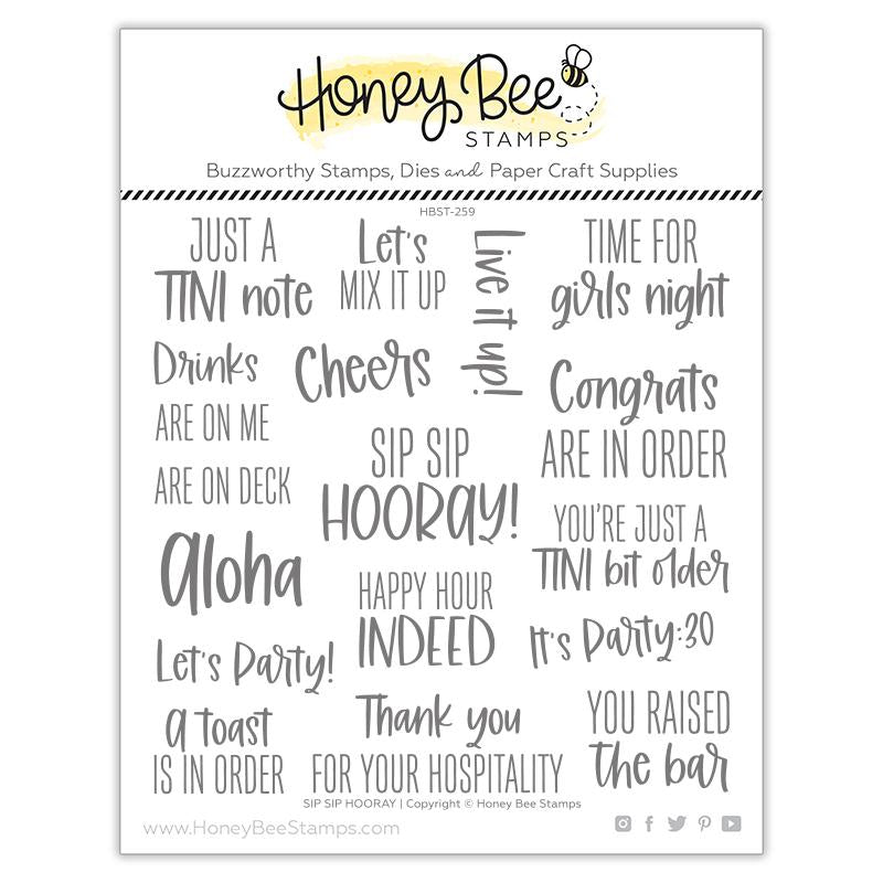 Sip Sip Hooray 6x6 Stamp Set