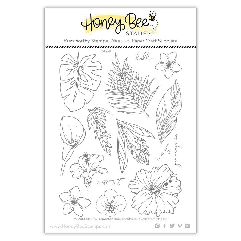 Paradise Blooms 6x8 Stamp Set