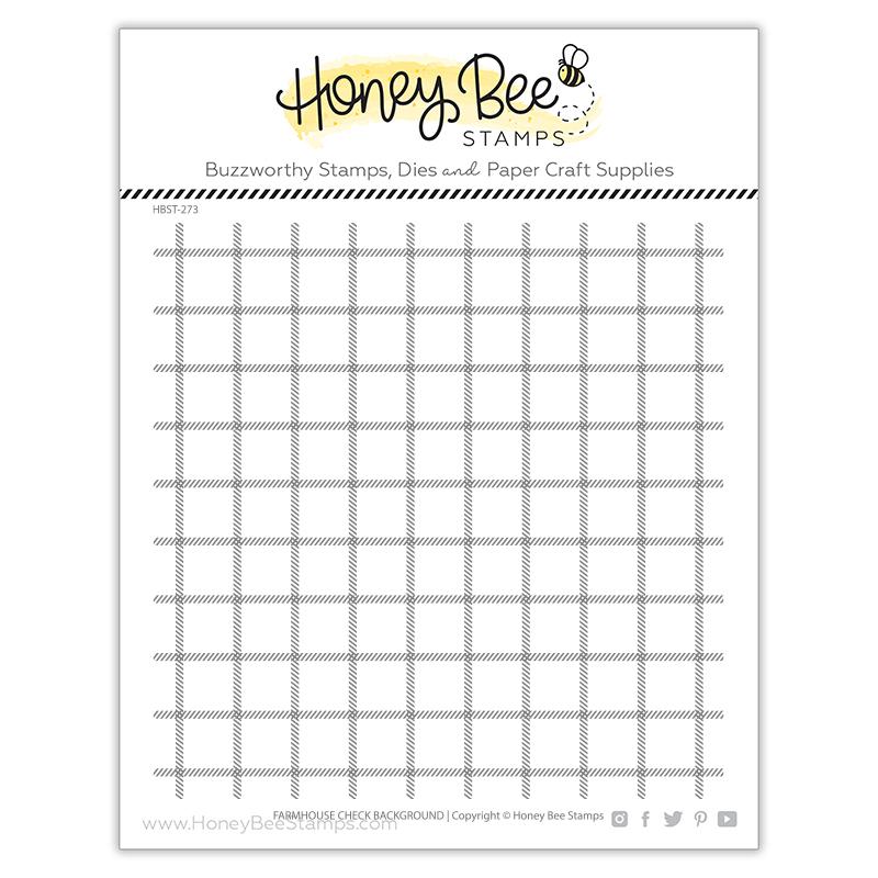 Farmhouse Check Background | 6x6 Stamp Set