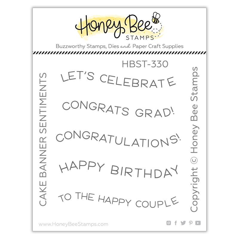 Cake Banner Sentiments | 2x2 Stamp Set