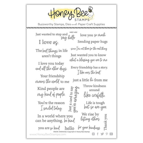 Inside: Kindness Sentiments 6x8 Stamp Set