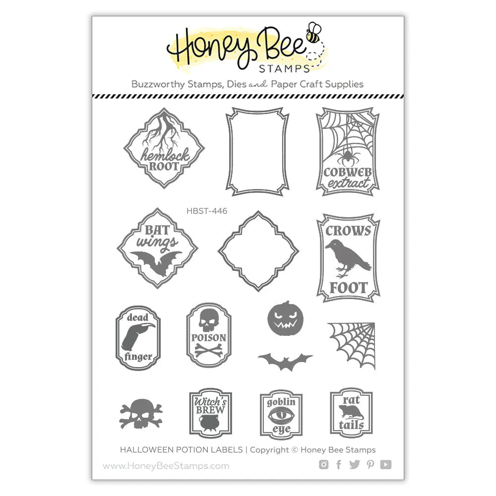 Halloween Potion Labels | 4x5 Stamp Set