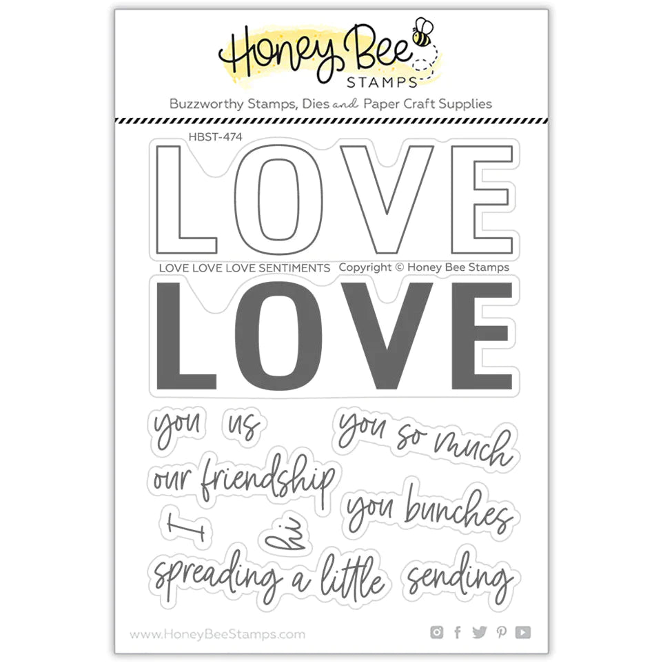 Love Love Love - 4x5 Stamp Set