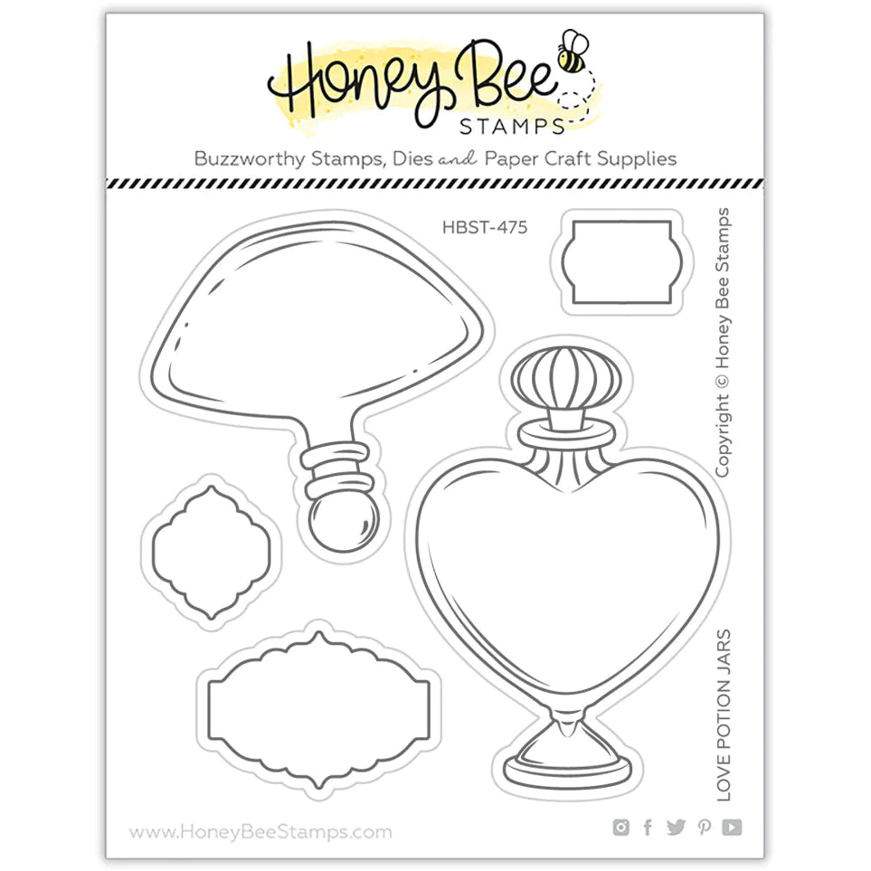 Love Potion Jars  - 4x4 Stamp Set