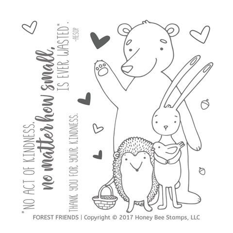 Forest Friends 4x4 Stamp Set 