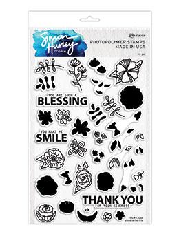 Doodle Florals Stamp