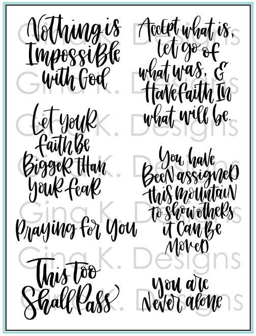 Have Faith Stamp Set