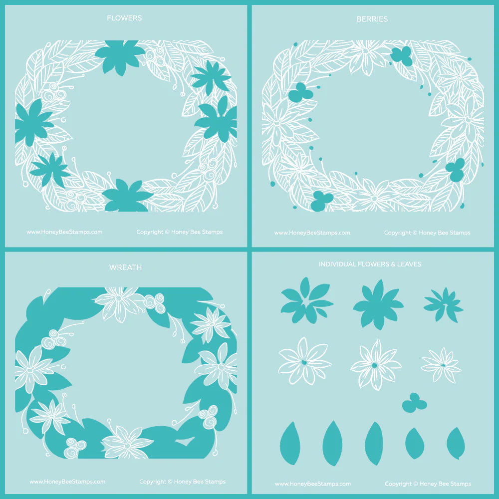 Holiday Wreath Stencils