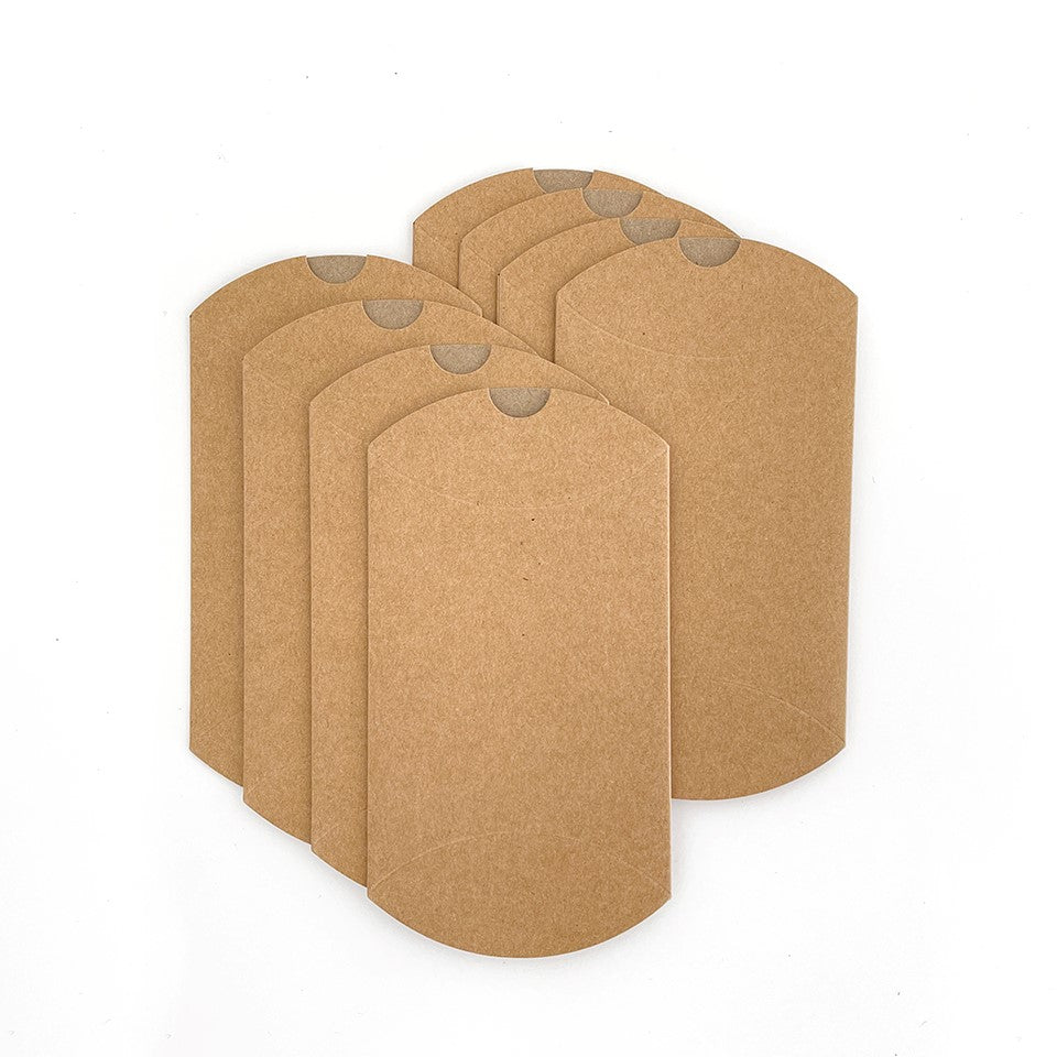 Kraft Pillow Boxes (8 per pack)