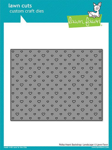 Polka Heart Backdrop Landscape Die