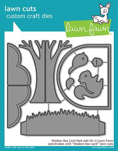 Shadow Box Card Park Add-On Dies