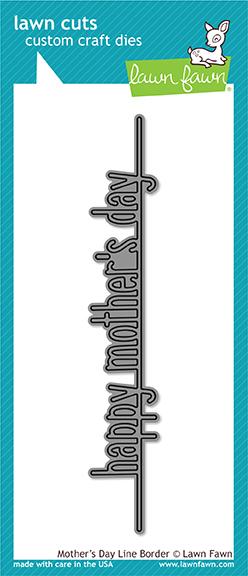 Mother's Day Line Border Die