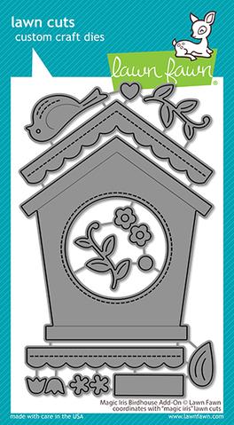 magic iris birdhouse add-on die