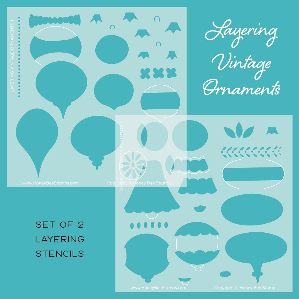Layering Vintage Ornaments | Stencils | Set of 2 - RETIRING