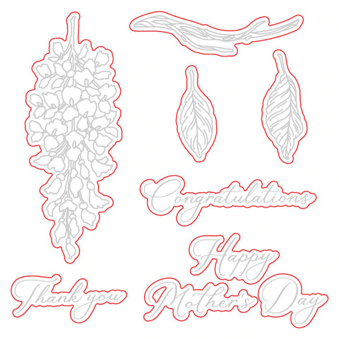 Layering Wisteria | Honey Cuts Dies - RETIRING