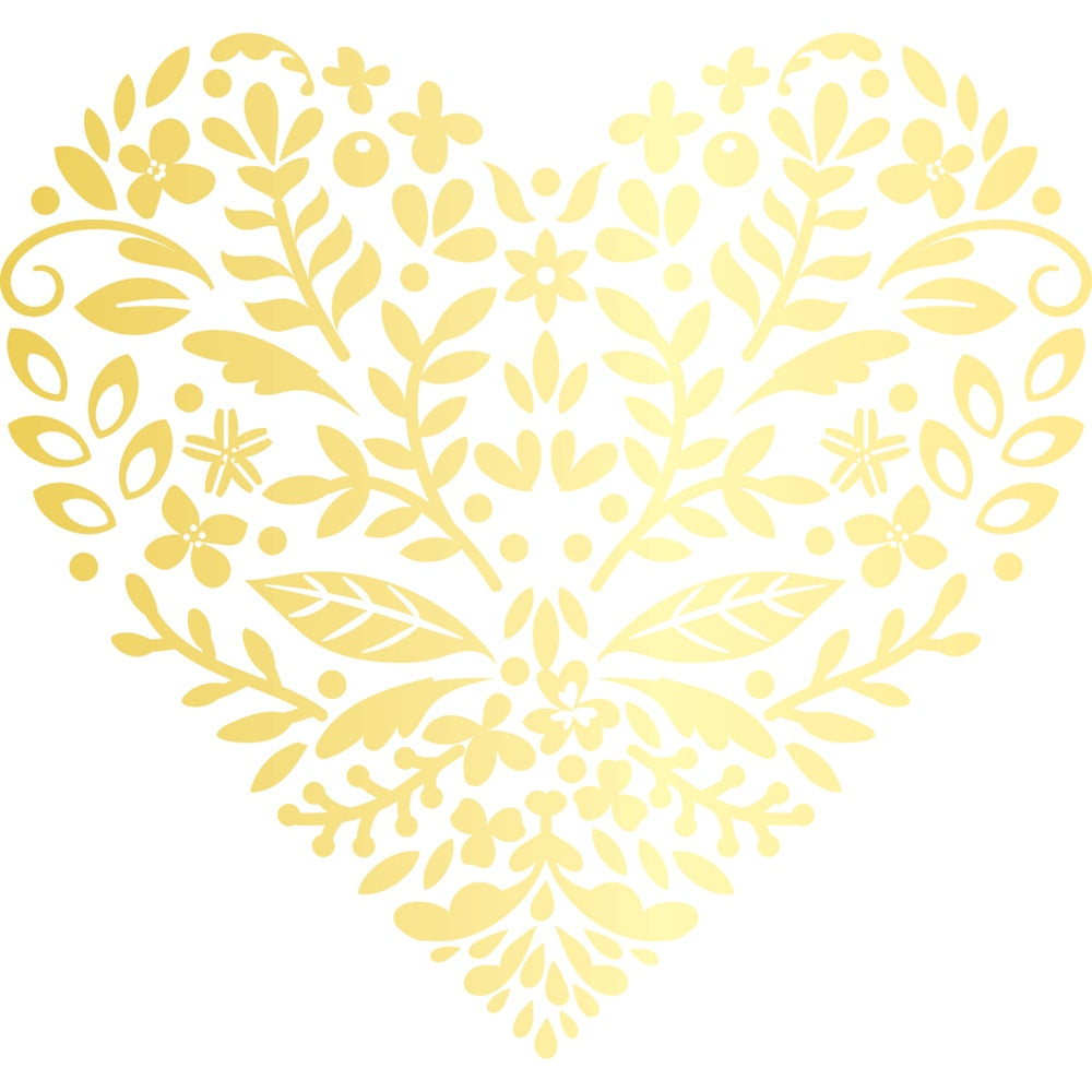 Blissful Heart Hot Foil Plate